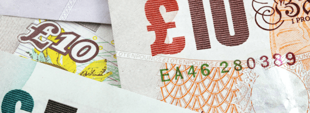 British money demonstrating value