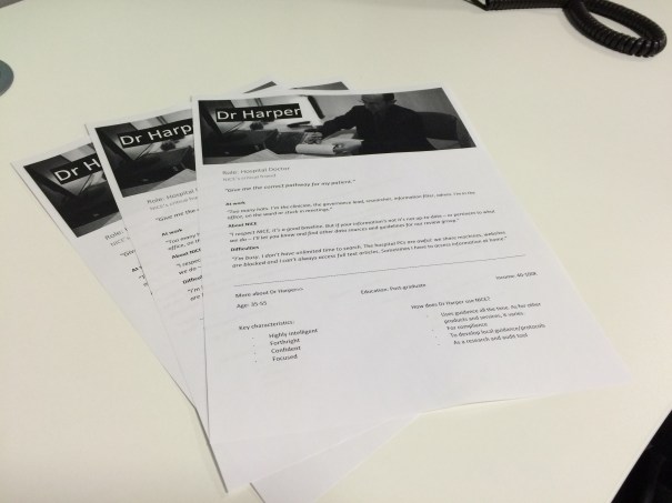 NICE printed personas