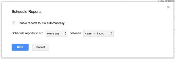 schedule reports screen grab