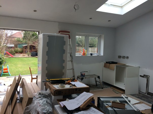 Kitchen in mid build